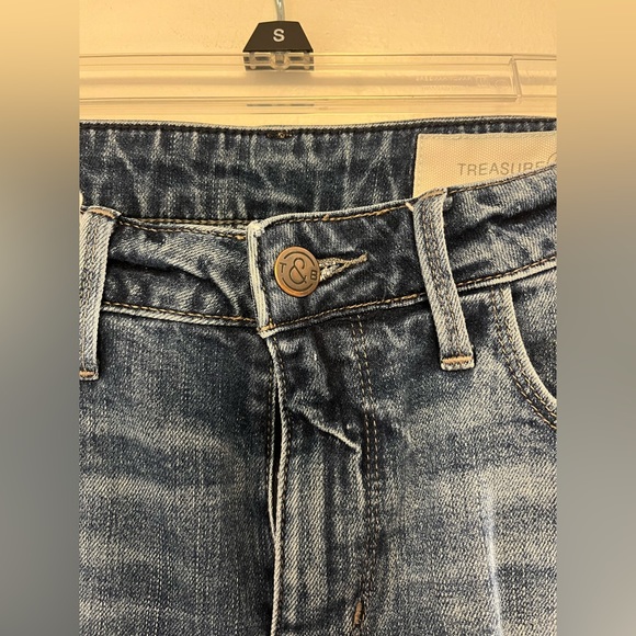 Treasure & Bond High-Rise Loose Skinny Slit Crop Jeans - Size 27 - Picture 3 of 8